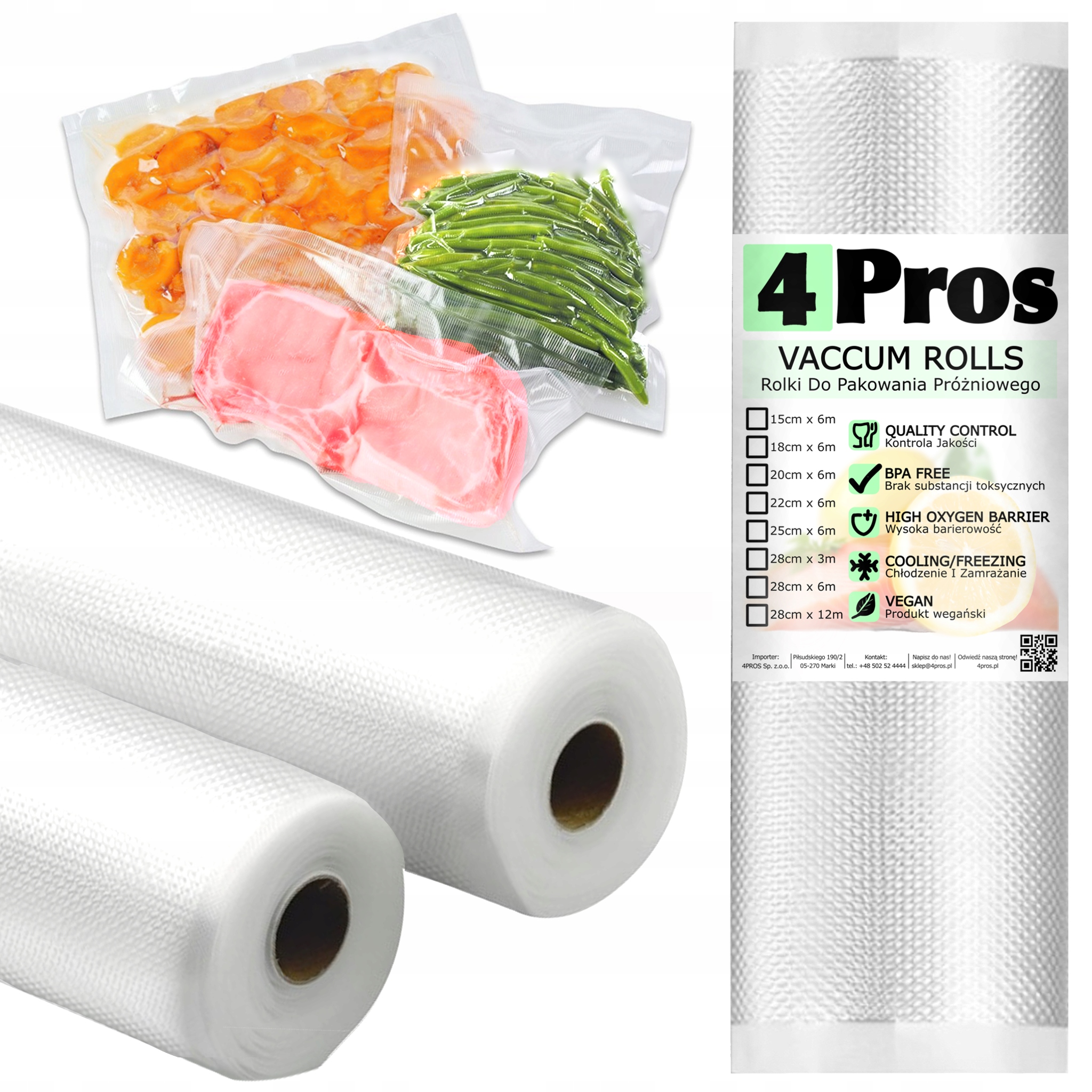 FOLIA ROLKA RĘKAW DO ZGRZEWAREK PRÓŻNIOWYCH Z LIDLa SilverCrest 25 cm x 6 m