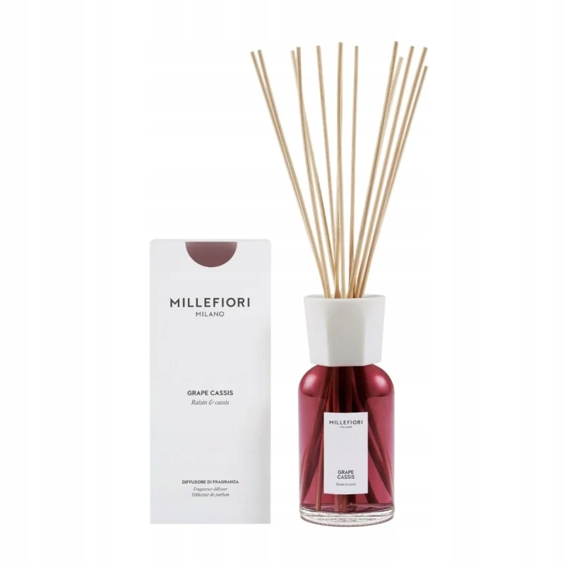 Millefiori Grape Cassis 500 ml – difuzér s tyčinkami