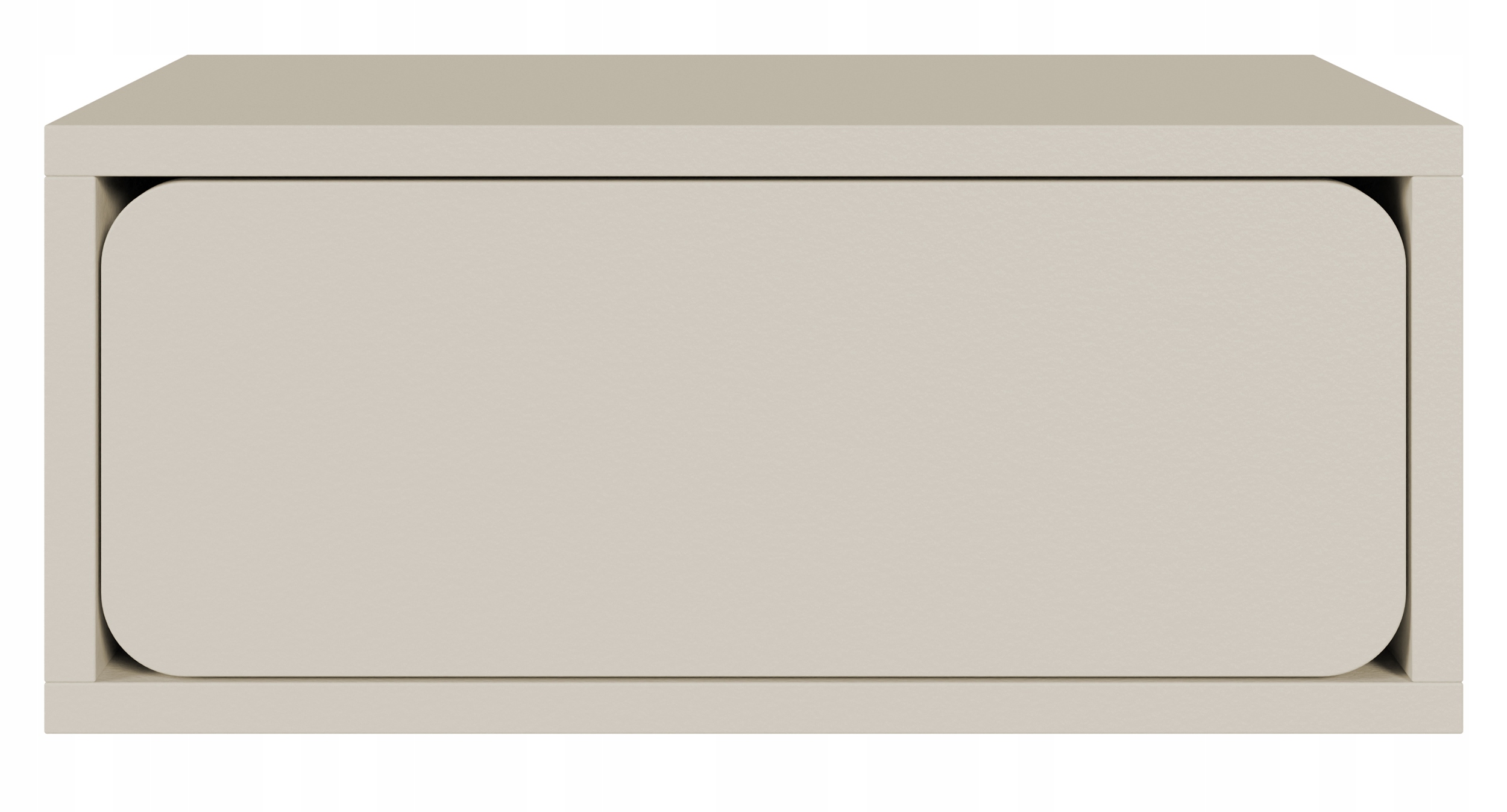 Noční stolek závěsný Wuwu s jednou zásuvkou 50 cm šedobéžový