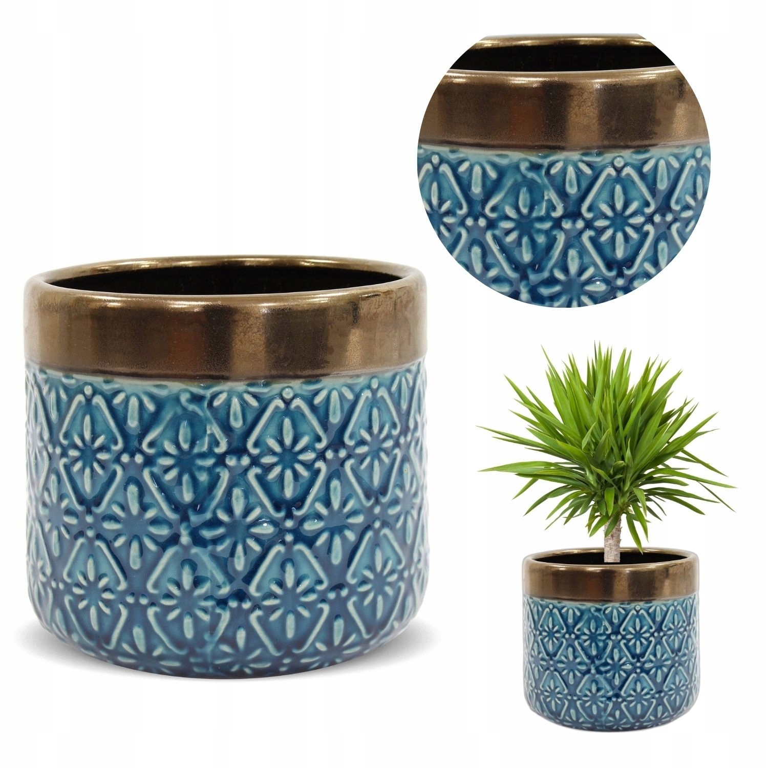 

Osłonka na rośliny kwiaty Ceramiczna Ozdobna 15cm