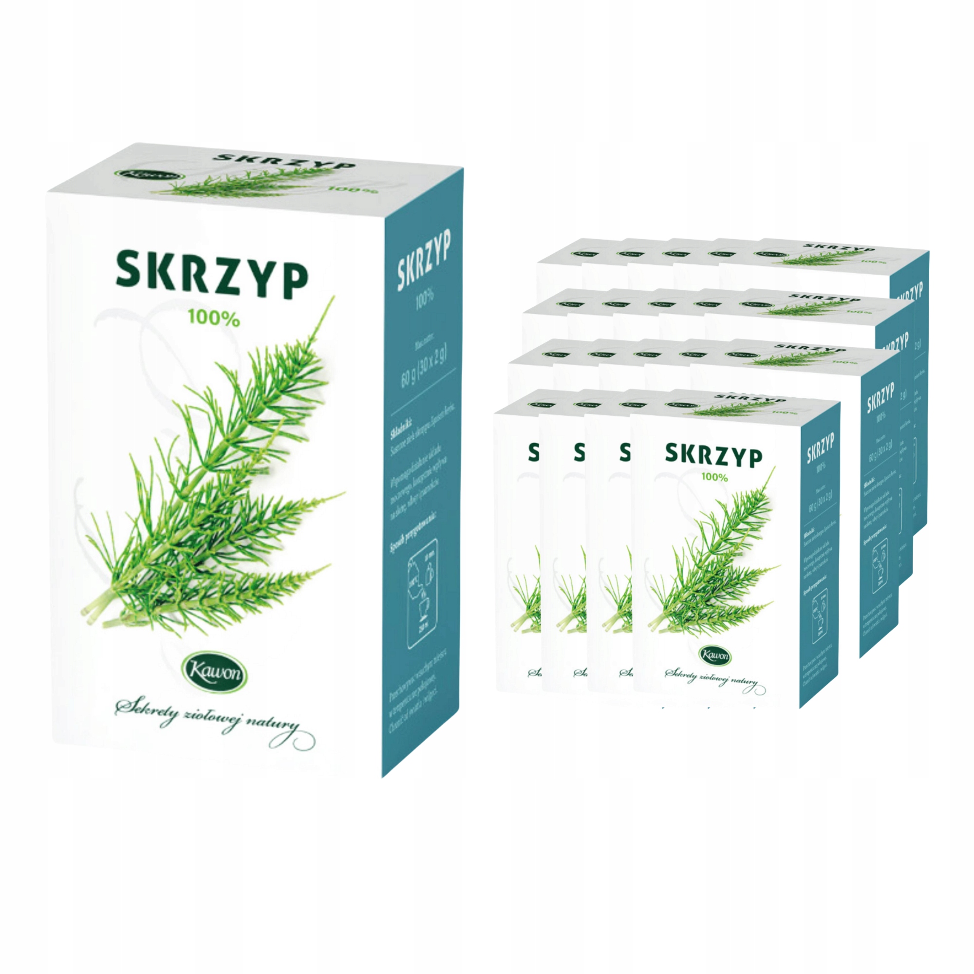 Kawon Herbata Skrzyp Ziołowa Ekspresowa 60 g Zestaw x20 szt.