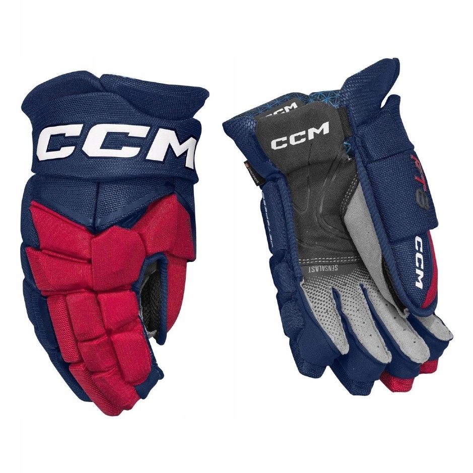 CCM Rukavice CCM Jetspeed FT8 Sr, tmavě modrá-červená-bílá, Senior, 13"