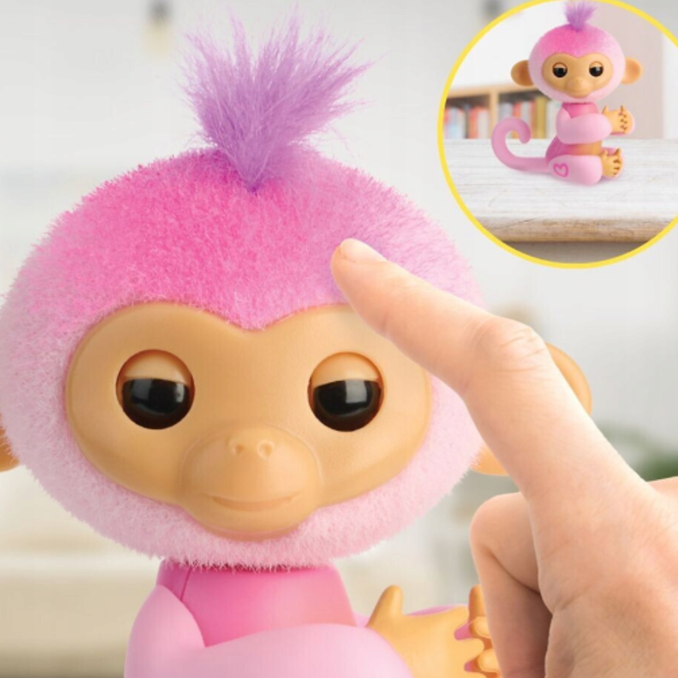 FINGERLINGS INTERAKTYWNA MAŁPKA Zabawka Maskotka na palec ORYGINAŁ Harmony Marka Fingerlings