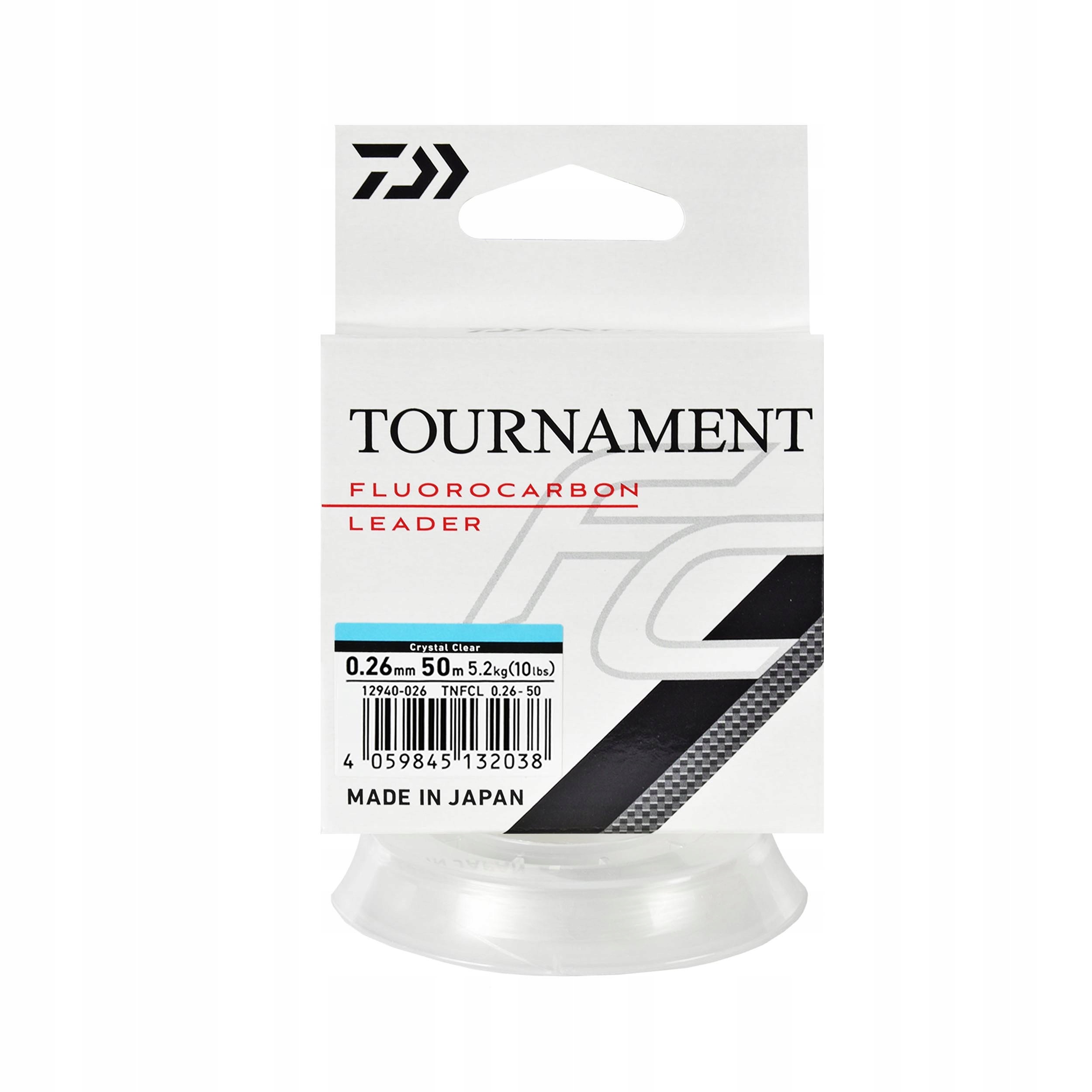 Fluorocarbon fluorokarbon Daiwa Tournament 0.26mm 50m 5,2kg 1szt.