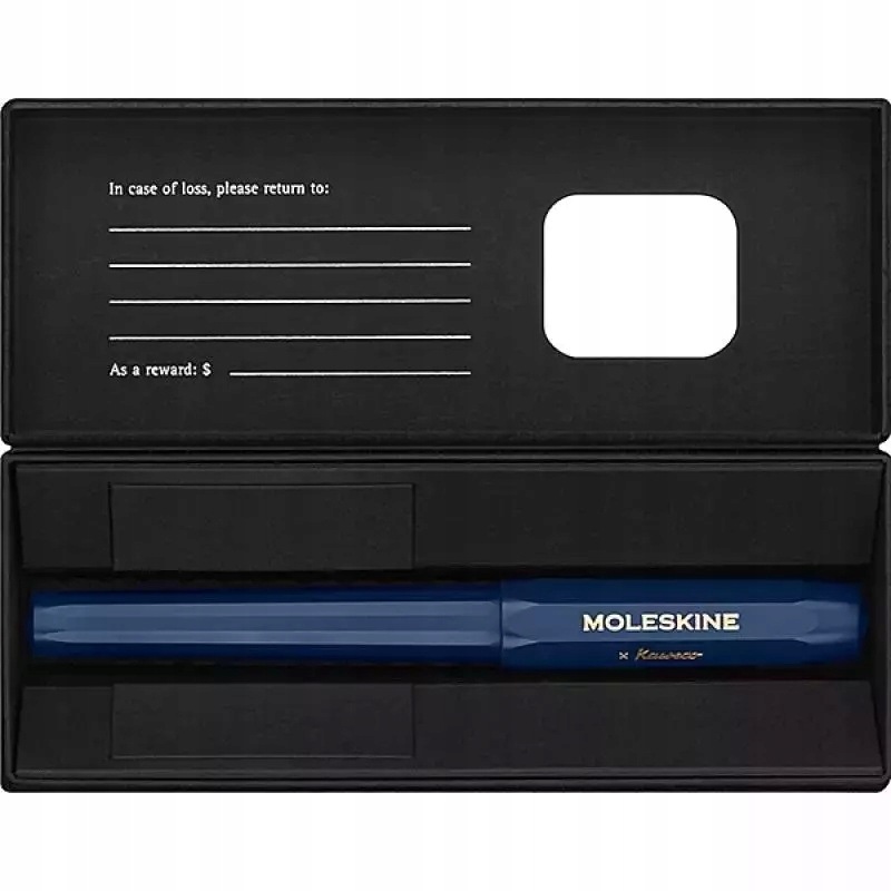 Pióro kulkowe Kaweco i Moleskine niebieskie Moleskine