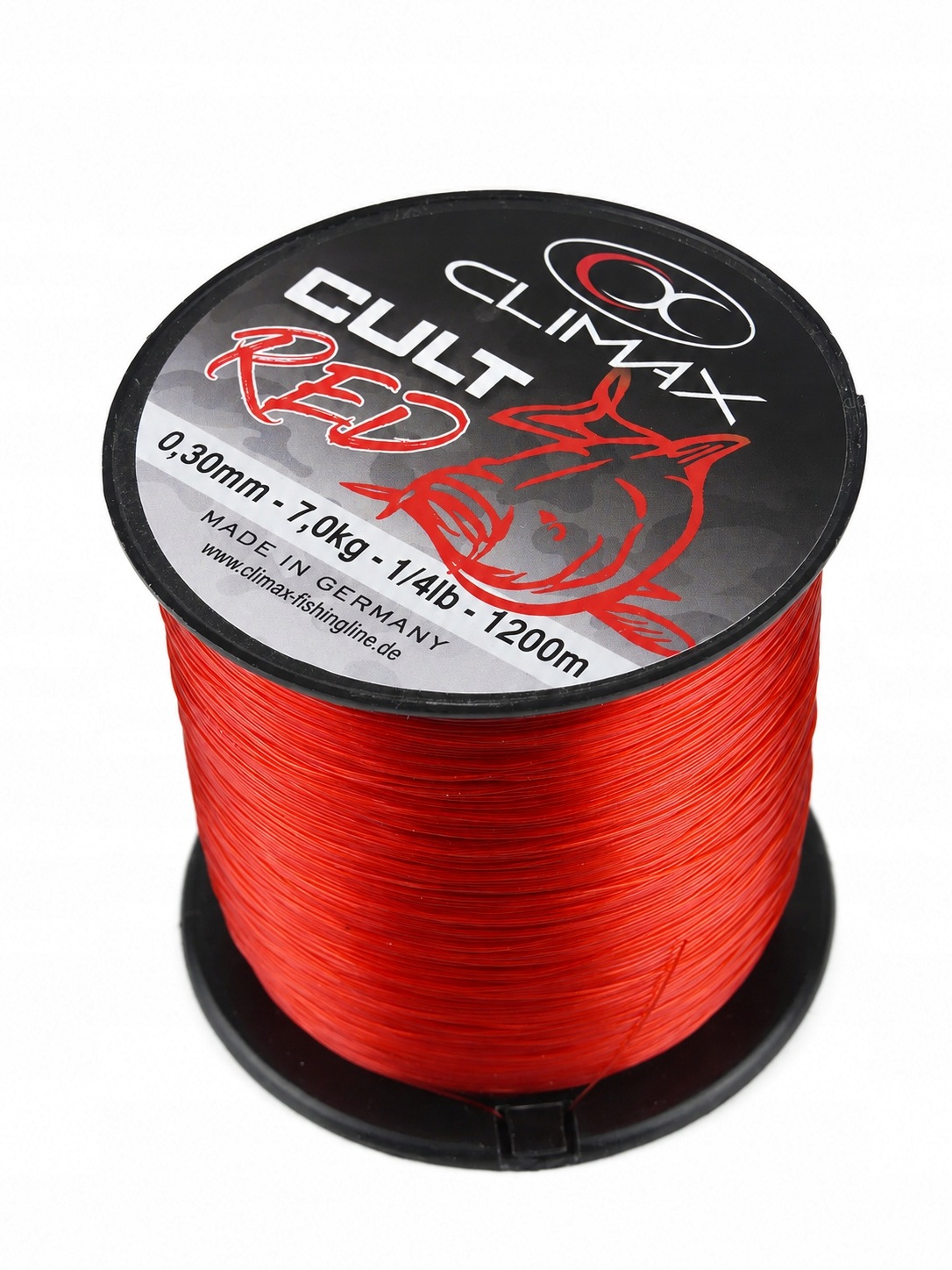 Żyłka Climax Cult Carpline Red 0,30mm 1200m- tonąca żyłka monofilamentowa