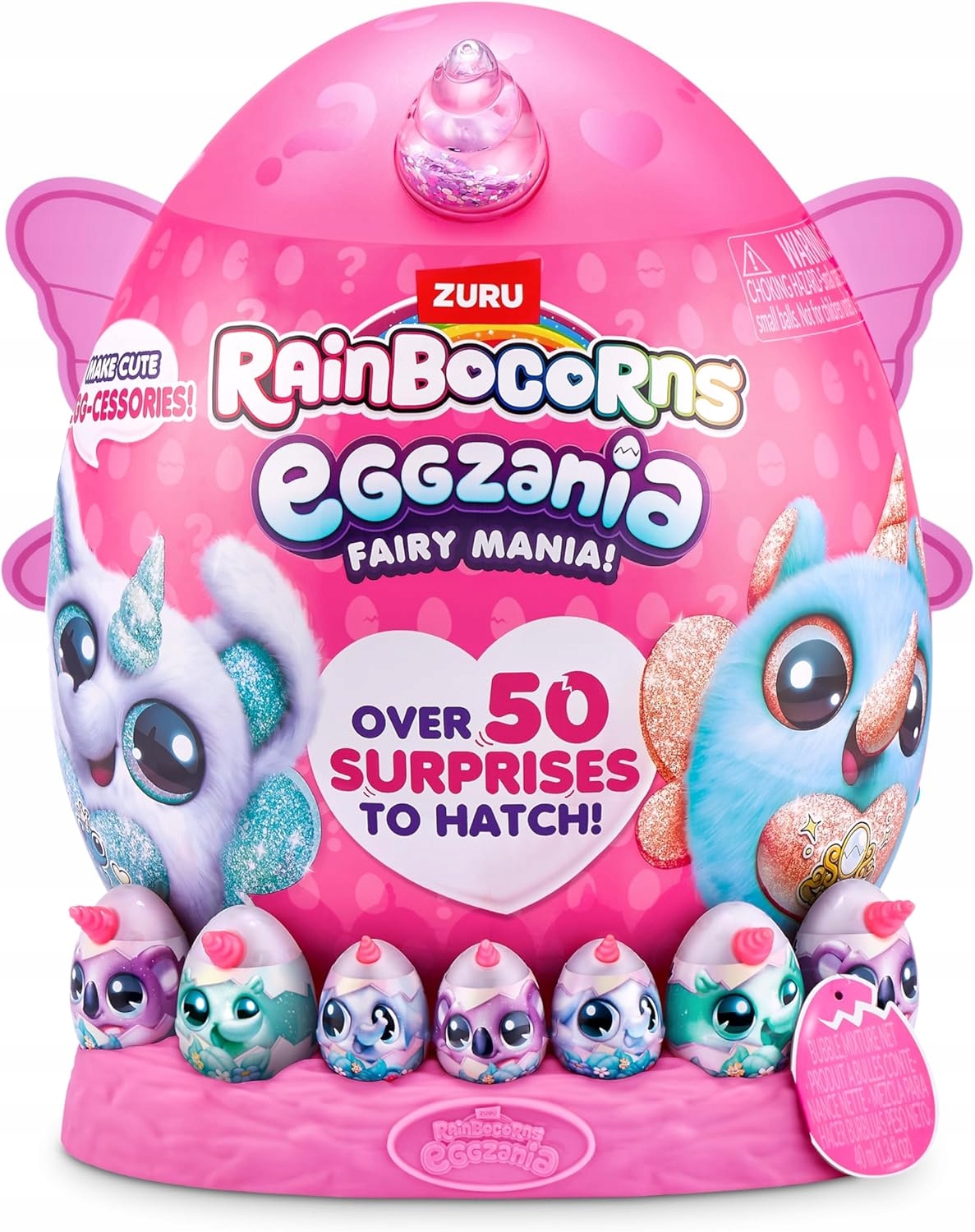 Zuru Rainbocorns Eggzania Fairy Mania pluszak jajko 50+ niespodzianek