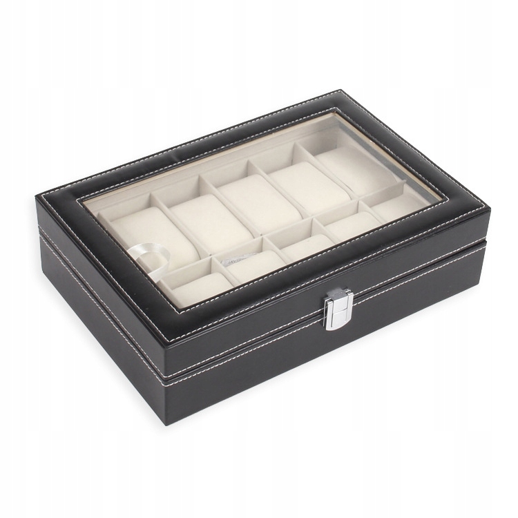 ETUI ORGANIZER SZKATUŁKA NA ZEGARKI NA 12 ZEGARKÓW Stan opakowania oryginalne