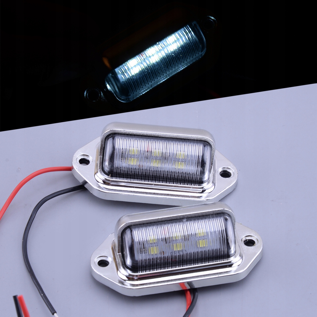 2 szt. Lampa tablicy rejestracyjnej LED