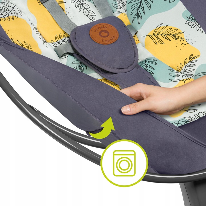 Bujaczek leżaczek elektryczny +pilot LIONELO RALF Szerokość produktu 70 cm