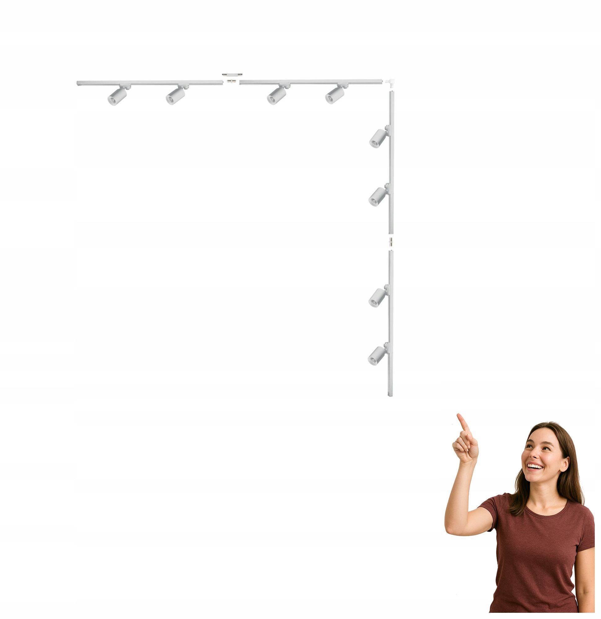 Sada L 2x2 m koľajnicový kábel s 1-fázovými reflektormi 3585 Zuma Line