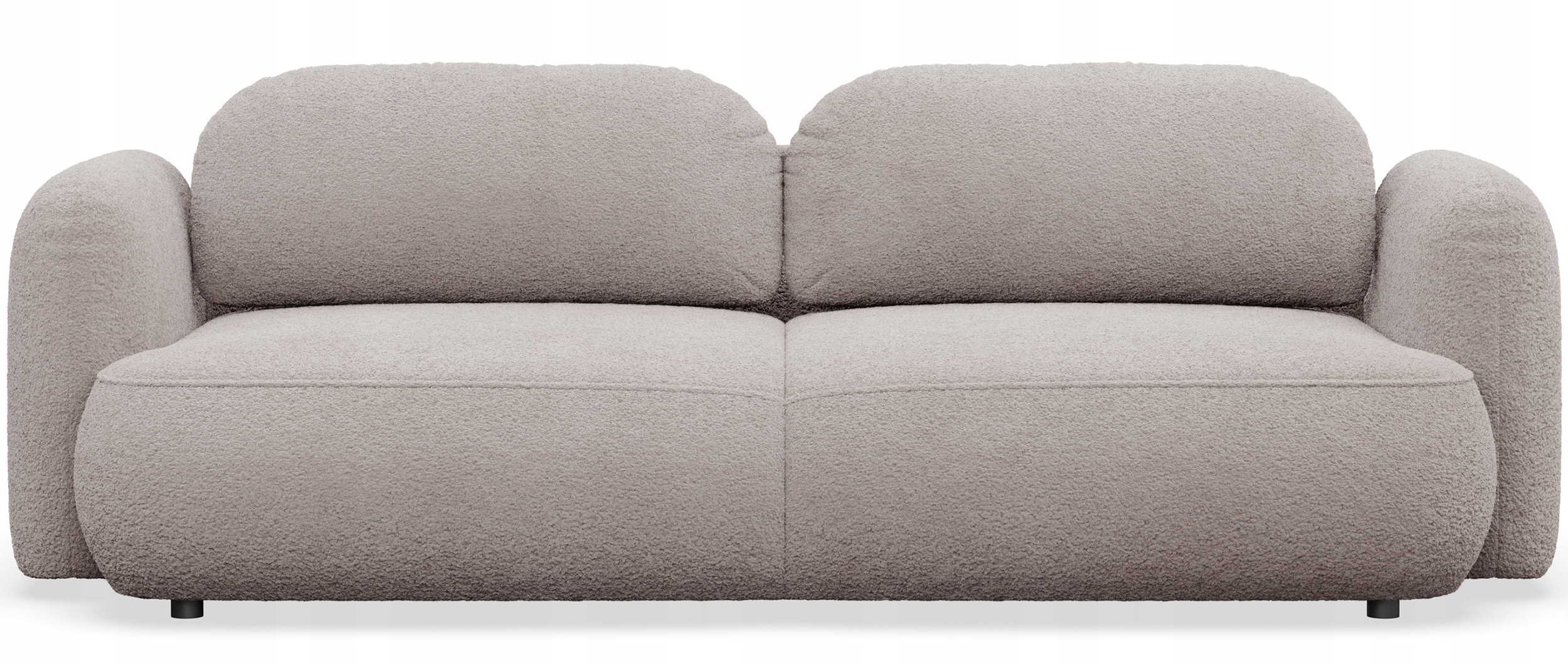 Rozkládací třímístná pohovka Tvoya šedobéžová boucle