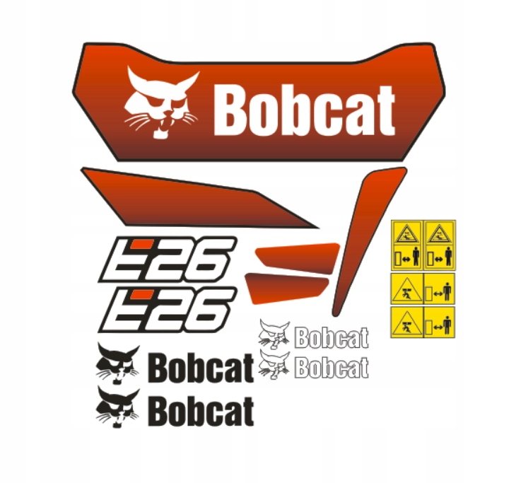Samolepky s nálepkou Bobcat E26