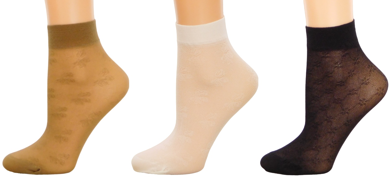 

Skarpetki Żakardowe białe czarne beż 3PARY