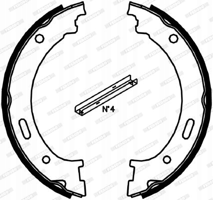 ZESTAW SZCZĘK HAMULCOWYCH, HAMULEC POSTOJOWY Stan opakowania oryginalne