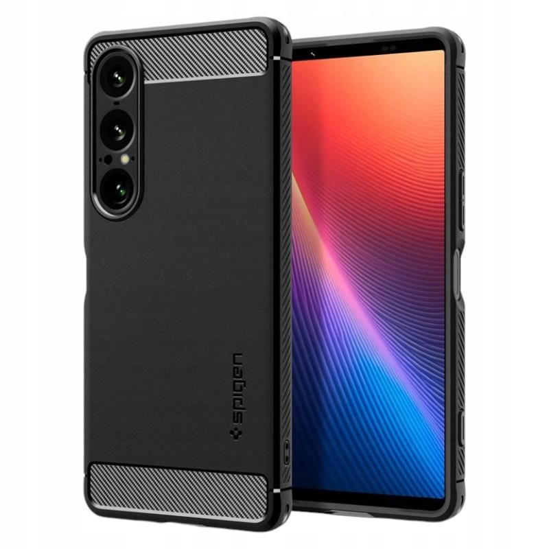 Etui Spigen do Sony Xperia 1 VII Rugged Armor Oryginalne Czarne Plecki