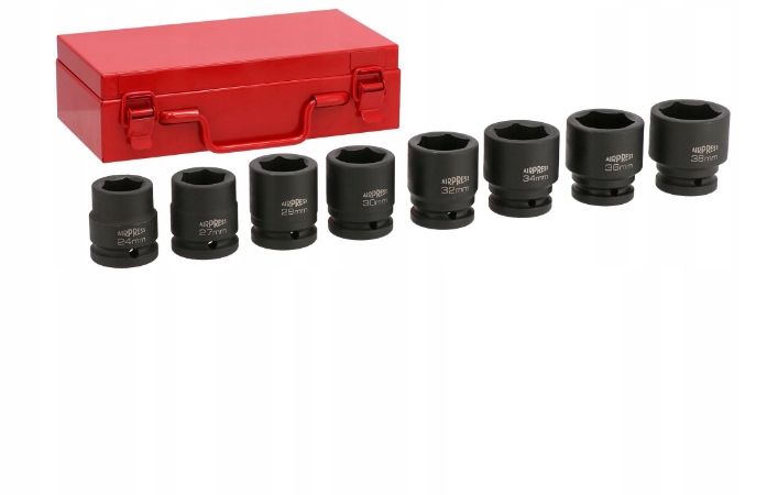 Zestaw 8 nasadek udarowych 3/4" 24-38mm Marka Airpress