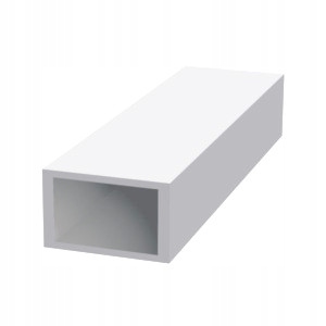 Hliníková trubka obdélníková 200x100x4 bílá 2 m