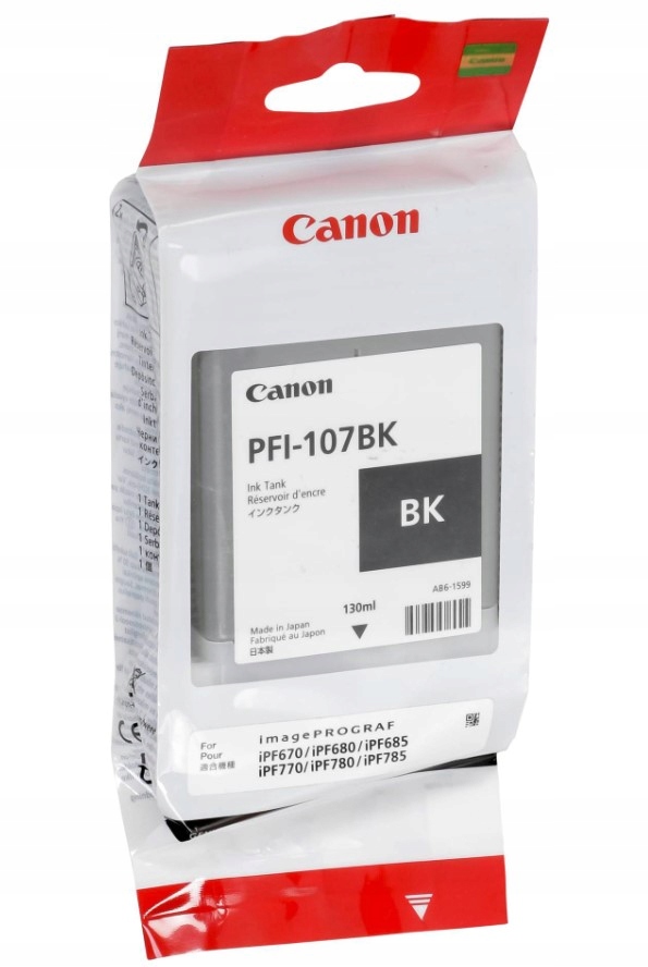 Originálny atrament PFI-107BK 6705B001 pre Canon iPF 680 685 780 785 (2027)