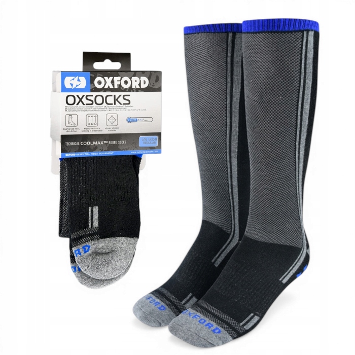 Skarpety Termoaktywne Motocyklowe Oxford Coolmax Oxsocks Roz 37-43
