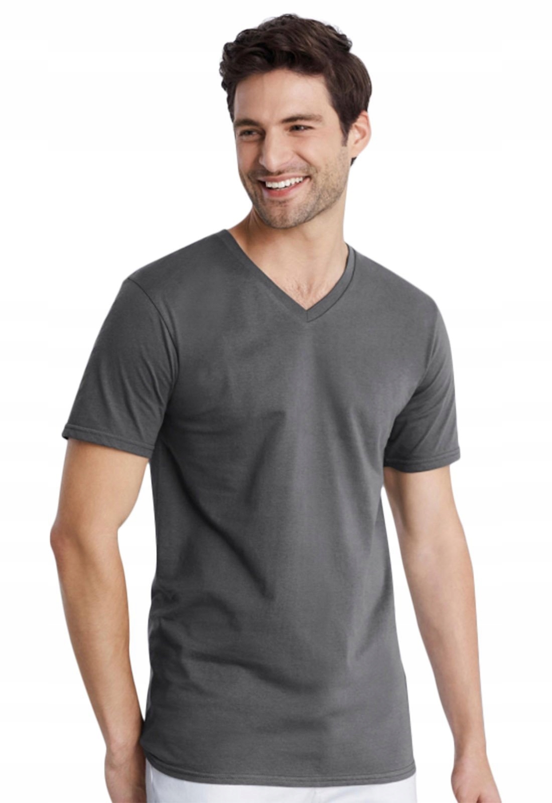 

Męska koszulka Tshirt serek Value Bawełniana XL