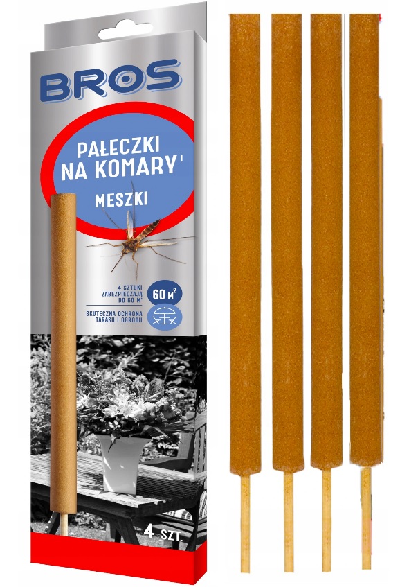 

Bros Pałeczki Na Komary Meszki Owady Latające x4