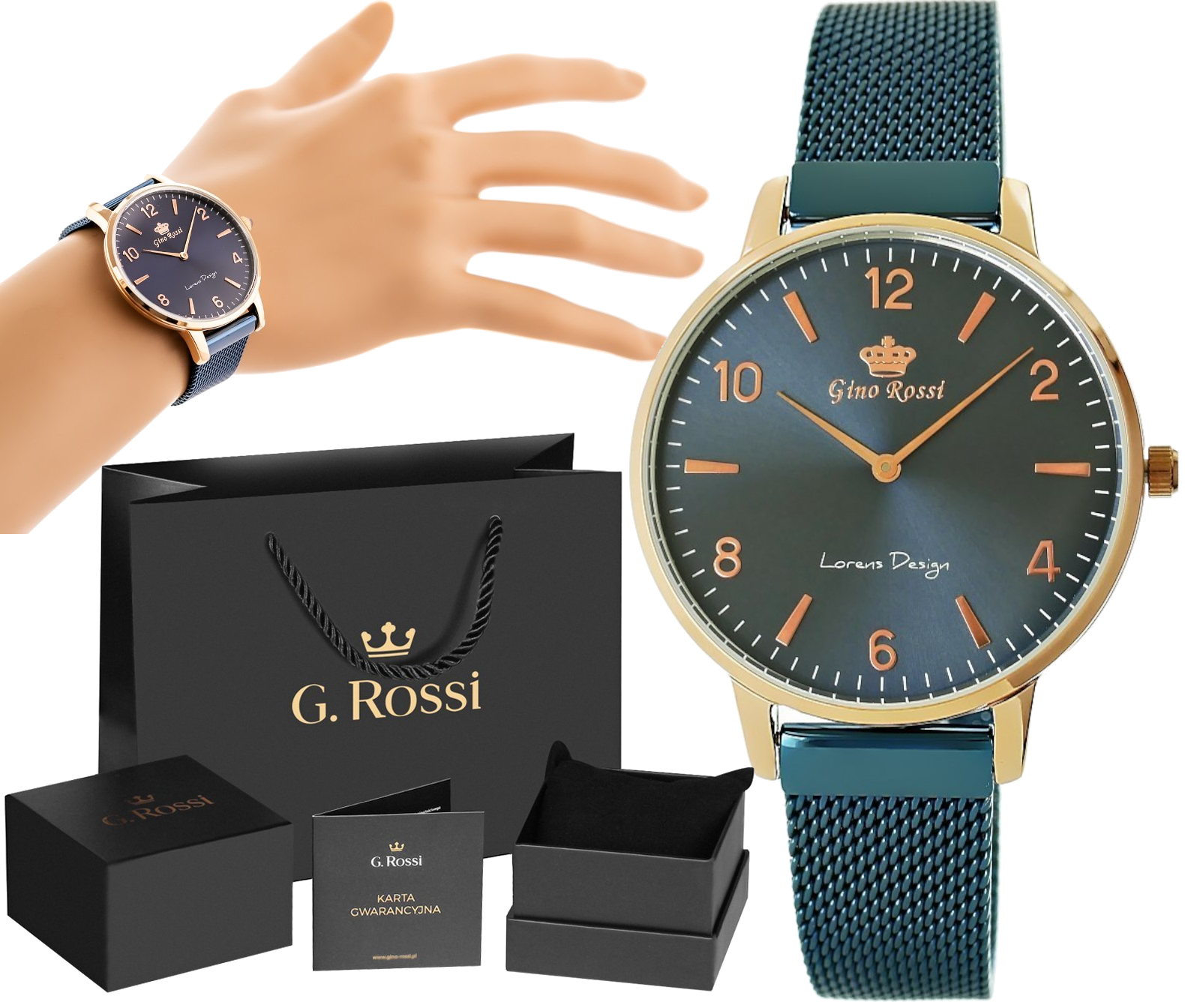 

Zegarek Damski G. Rossi Piękny Analogowy Pudełko