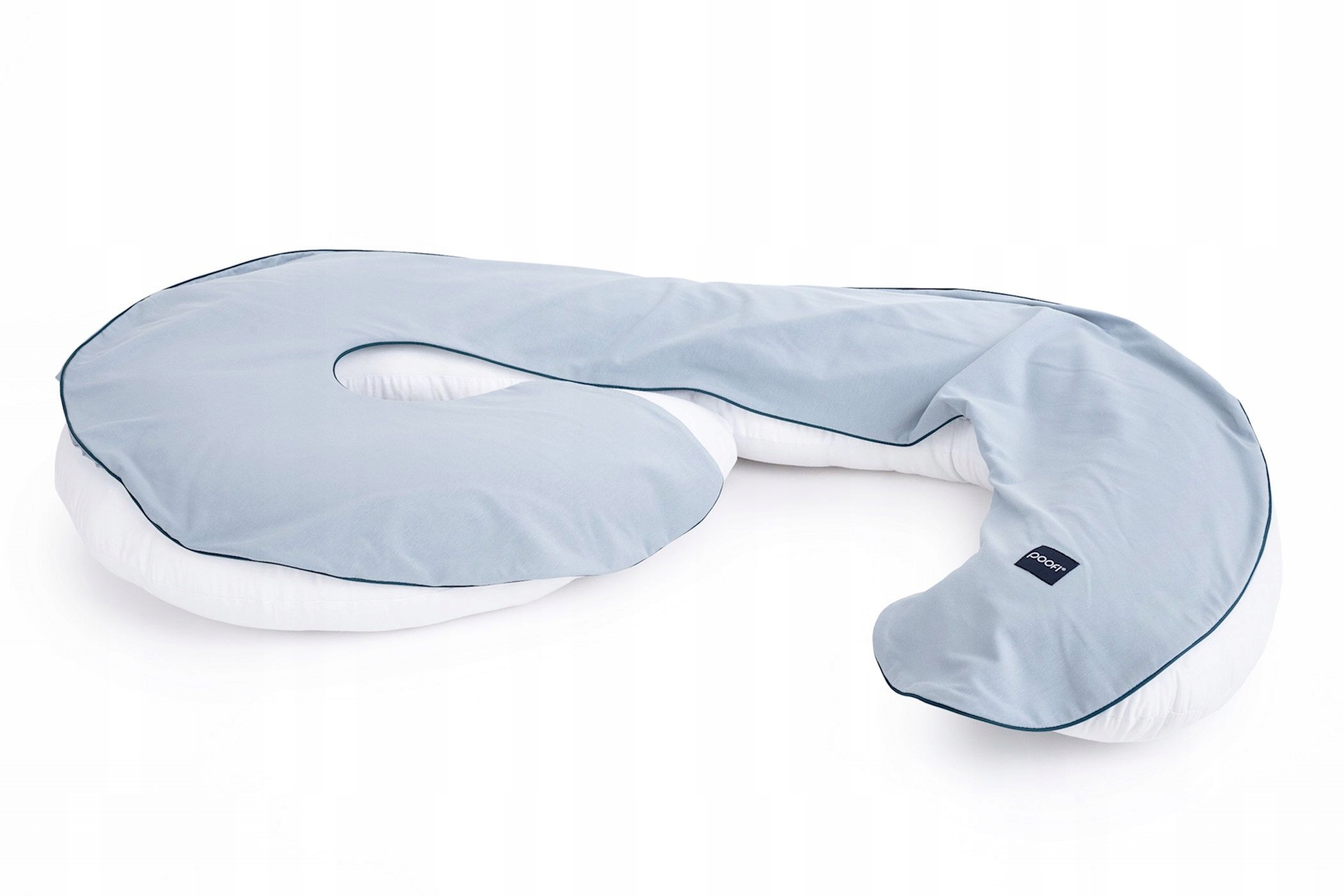 POOFI POKROWIEC NA PODUSZKA CIĄŻOWĄ DO SPANIA BAWEŁNA Kolor odcienie niebieskiego