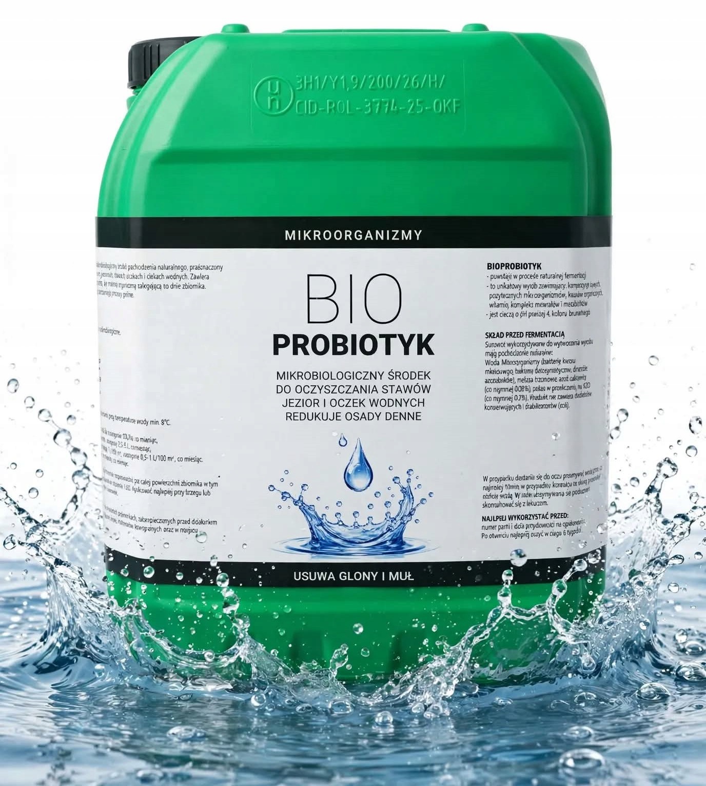 Bioprobiotik biologický přípravek na čištění jezírka 20 L odstraňuje Mul