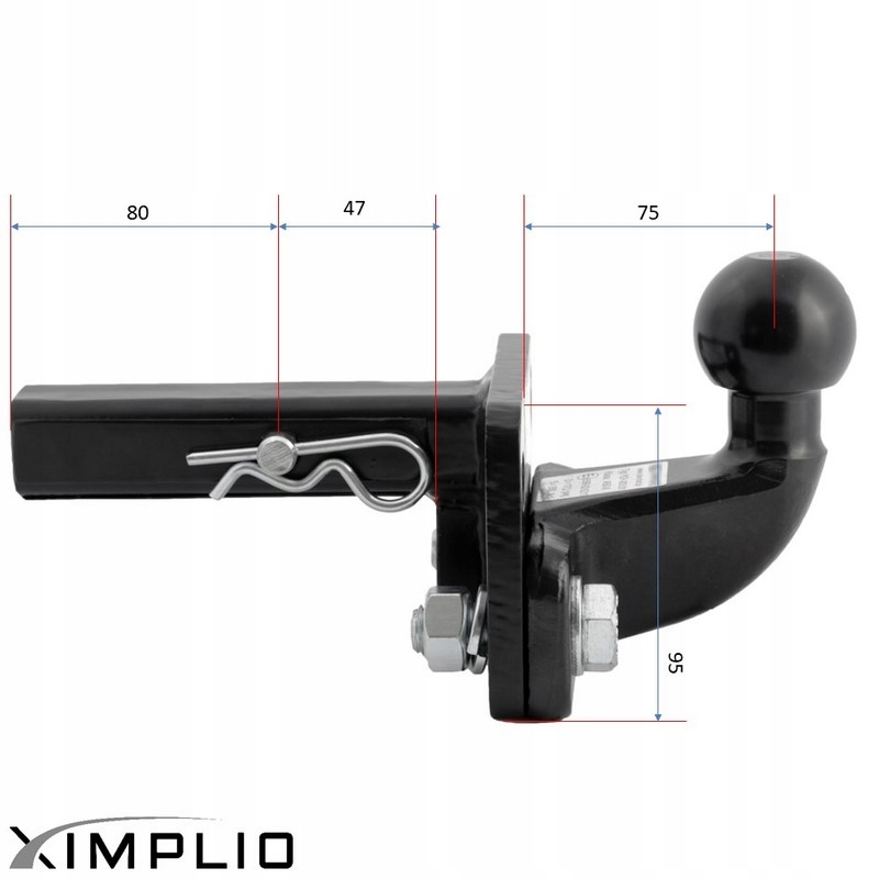 Adapter Haka Hol. USA 1 i 1/4 Cala Kula Czarna do Ford Pick-Up 04-08 Producent inny