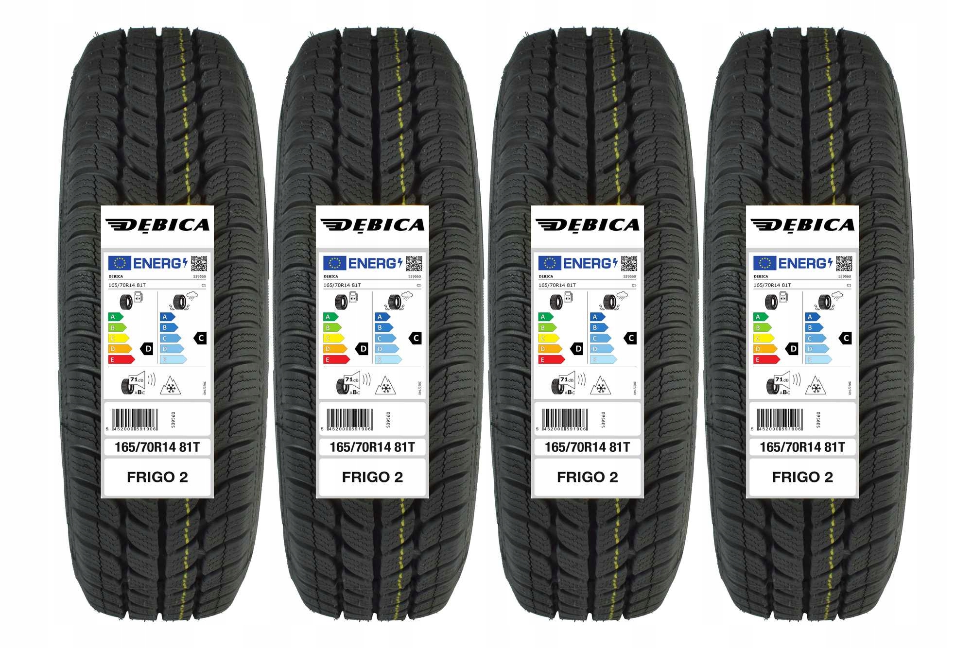 

4 Opony zimowe 165/70R14 Dębica Frigo 2