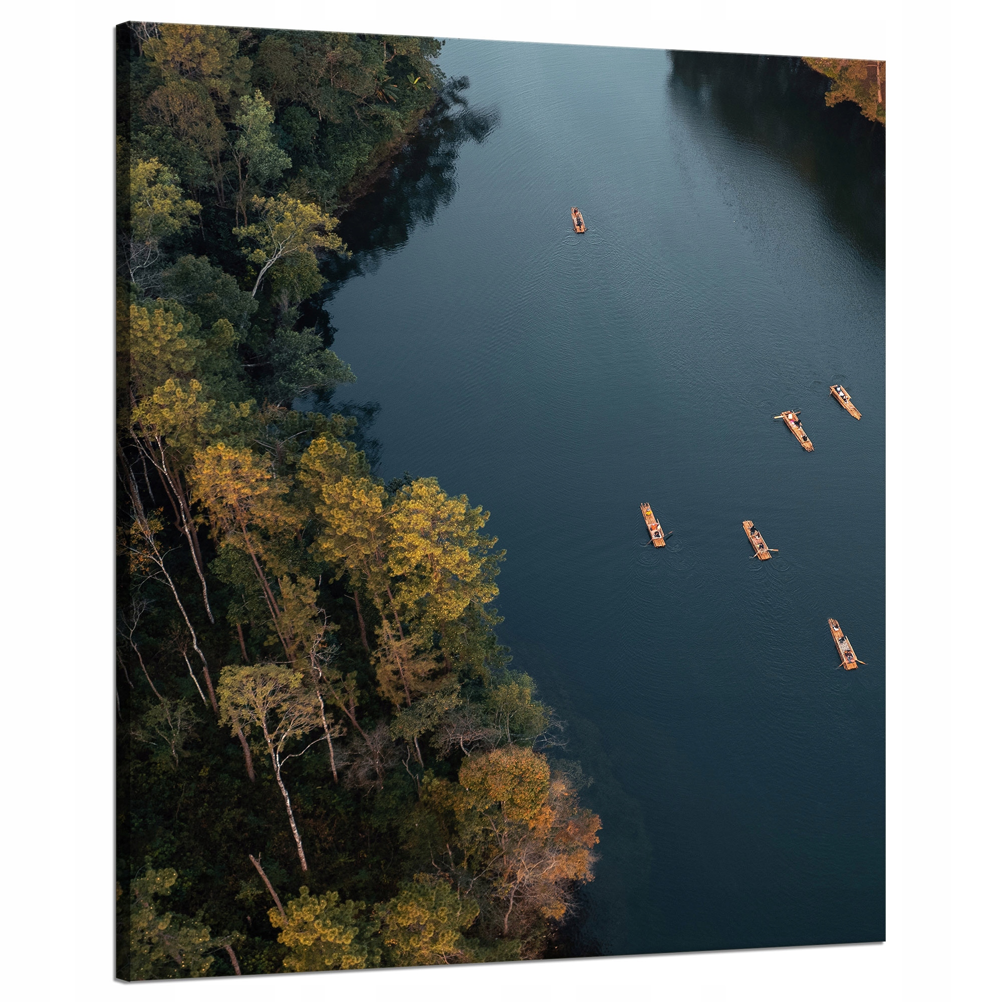 Obraz na plátně Splav Kajakem Les Řeka Příroda 80x100 cm
