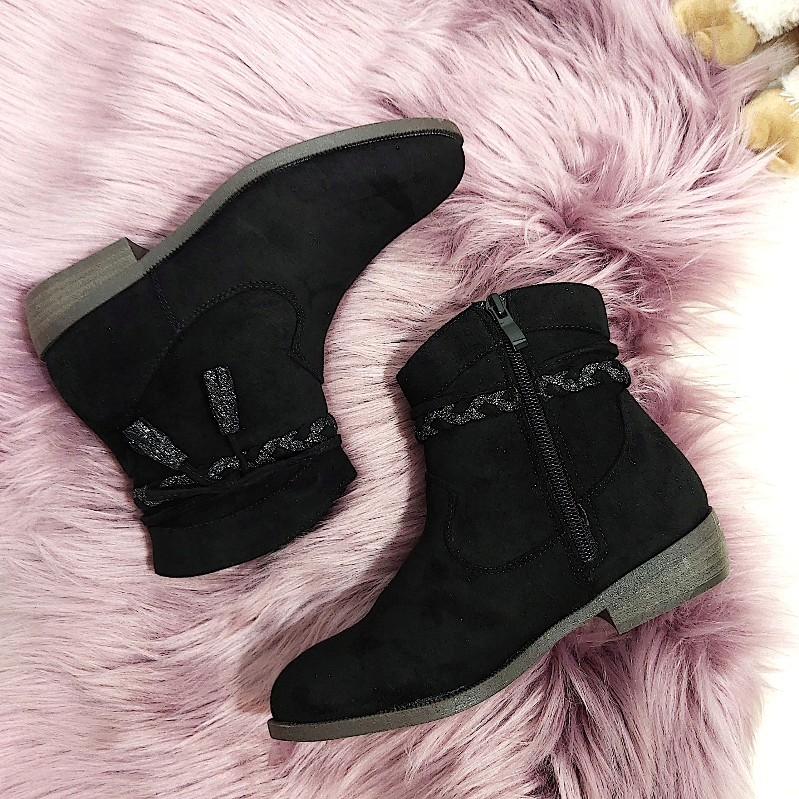 ELEGANCKIE SZTYBLETY DZIEWCZĘCE OCIEPLANE - rozm 34 Marka bez marki