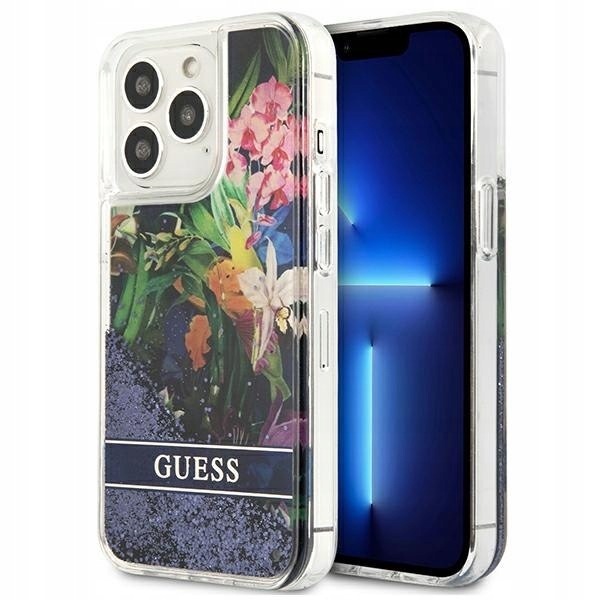 Guess GUHCP13LLFLSB iPhone 13 Pro 136,1" niebieski/blue hardcase Flo