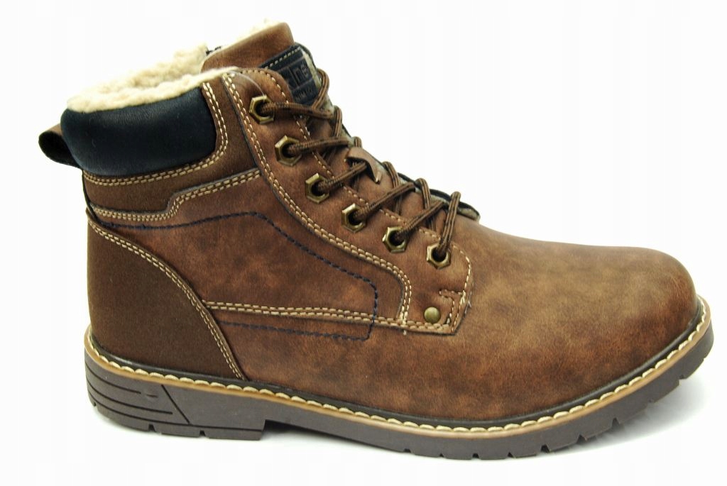 News 7938 pánské trapery Workery hnědé kamaše na zip vel. 44