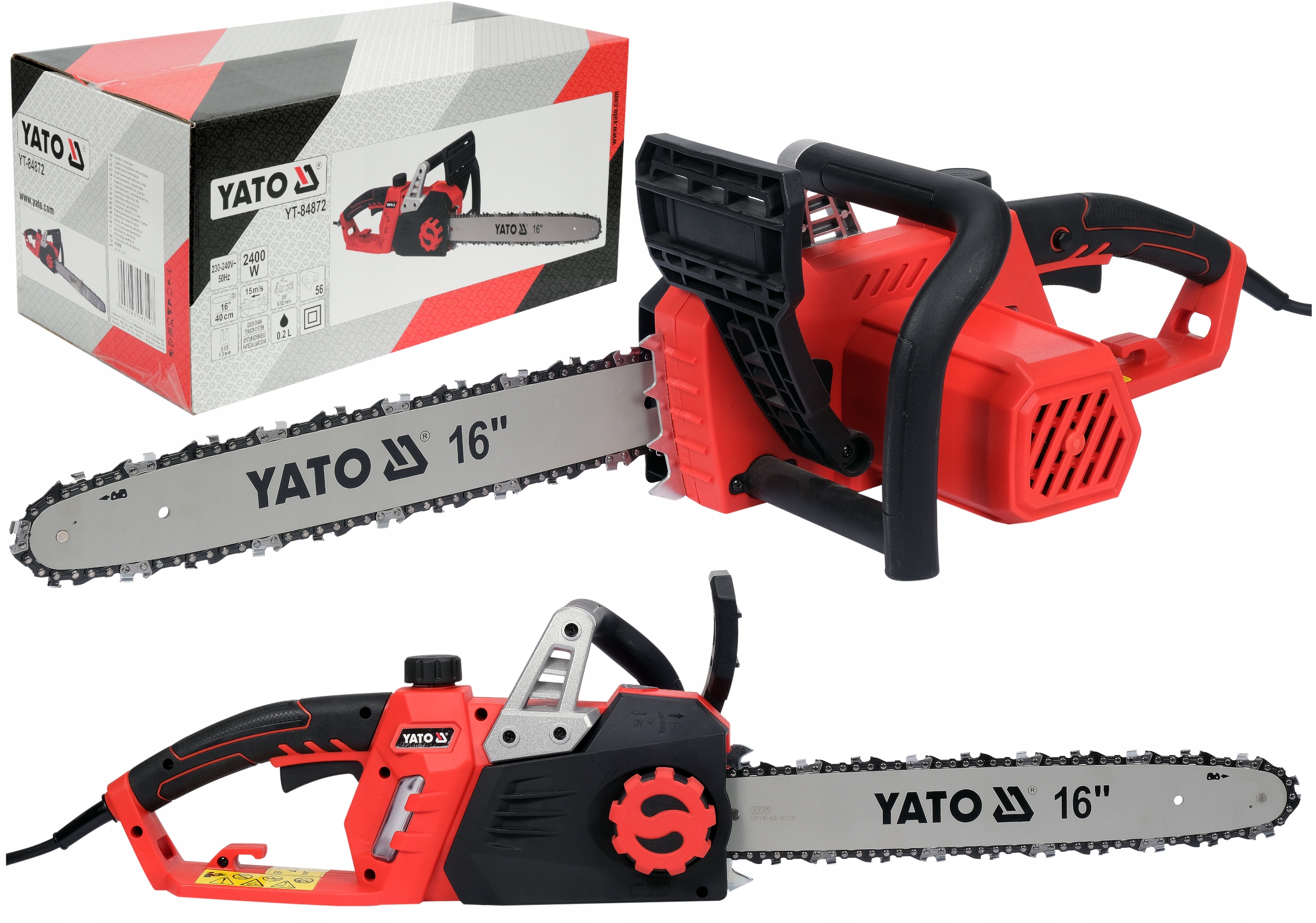 Pilarka Łańcuchowa Elektryczna 2400W 40CM Piła Do Drewna Yato