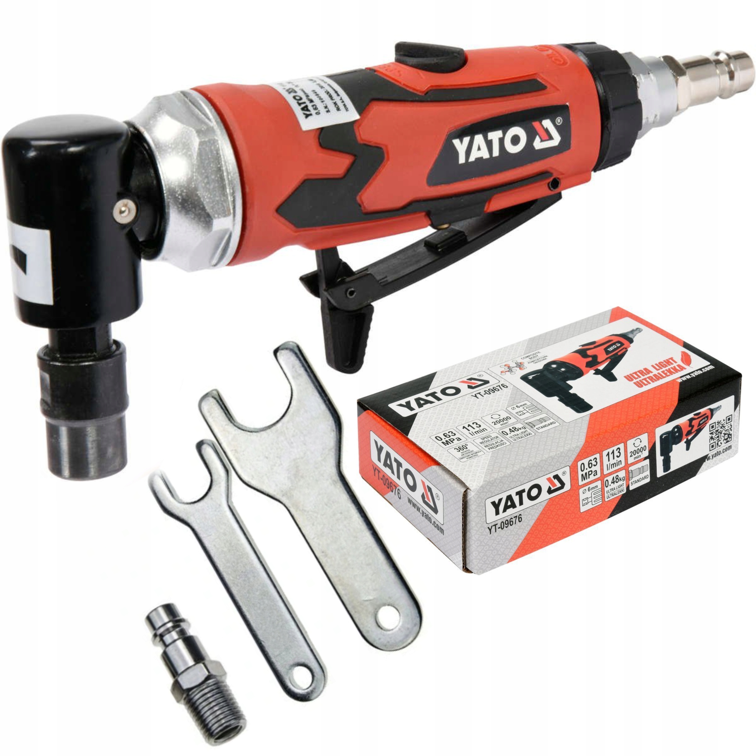 

Yato Szlifierka Pneumatyczna Kątowa Kompozytowa