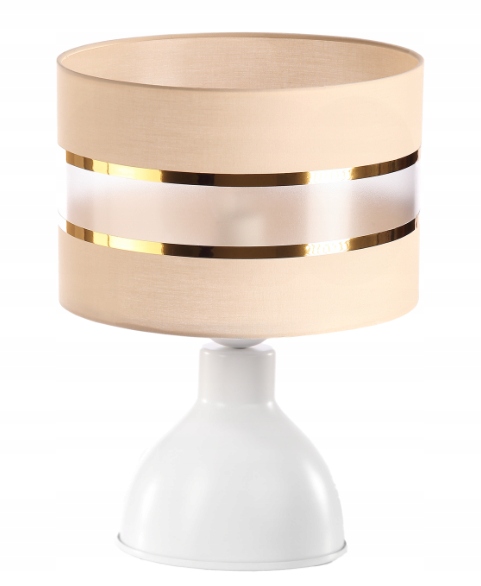 Kovová Stolní Lampička Noční Led Stínidlo