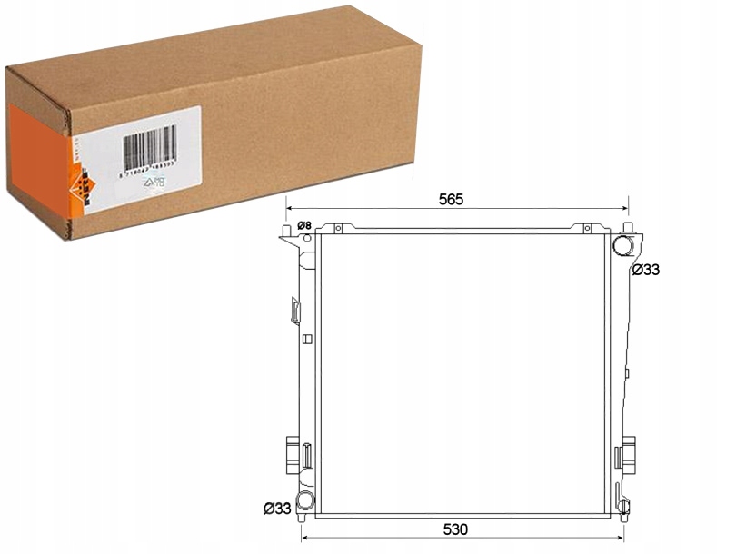 Chladič Motoru Vody Hyundai I30 Kia Ceed Pro Ceed 1.6D 12.06-12.12