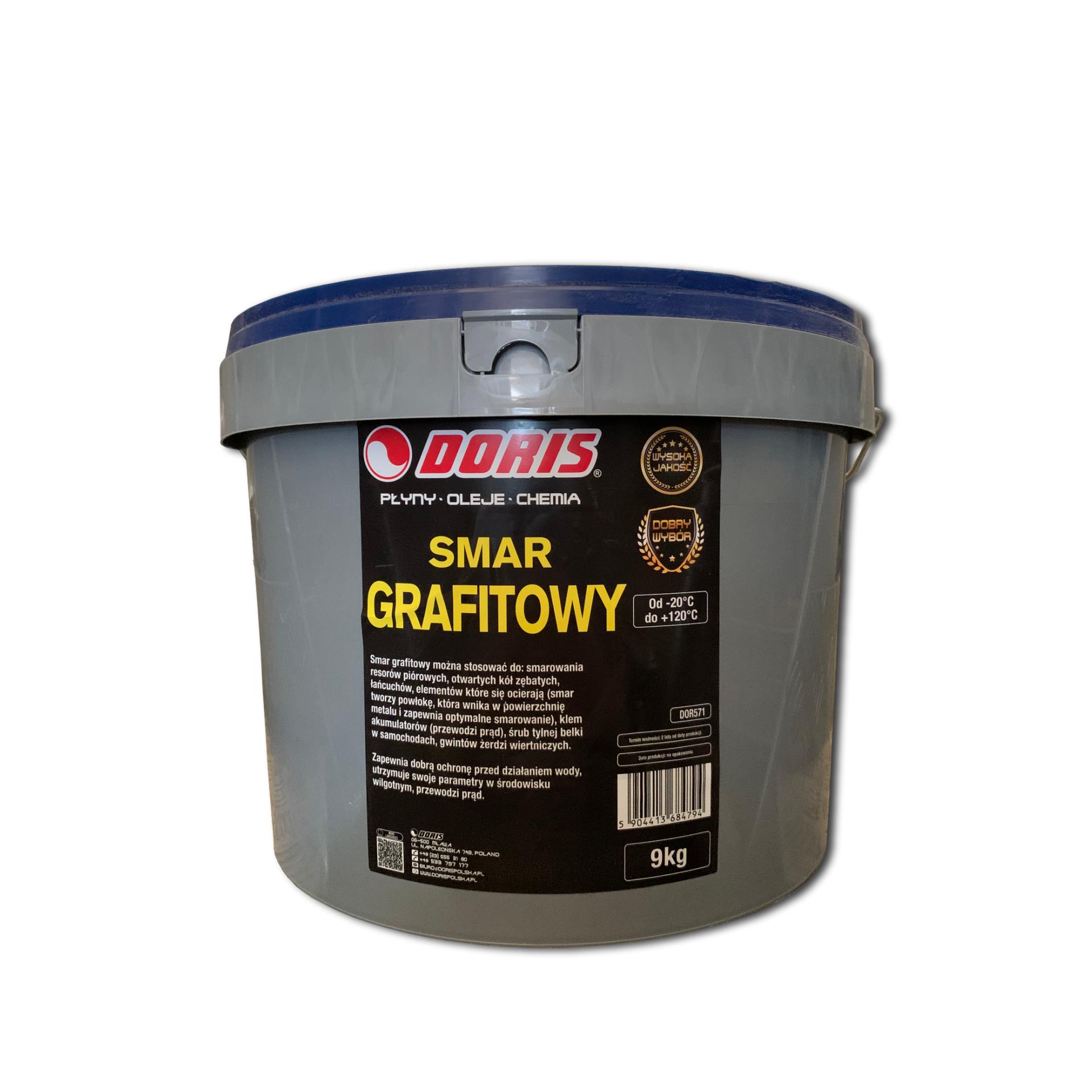 Doris mazivo grafitové (10 litrů/9 kg)