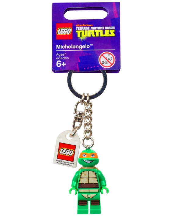 Lego 850653 Přívěsek Na Klíče Michelangelo Turtles Ninja Nový Unikát Dárek