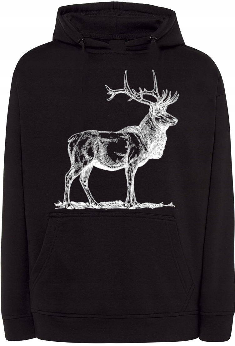 Pánská mikina s pěkným potiskem Jelen r.XXL