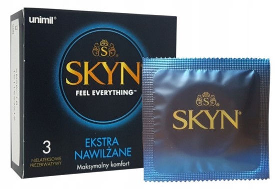 

Skyn Extra Nawilżane prezerwatywy bezlateksowe 3sz