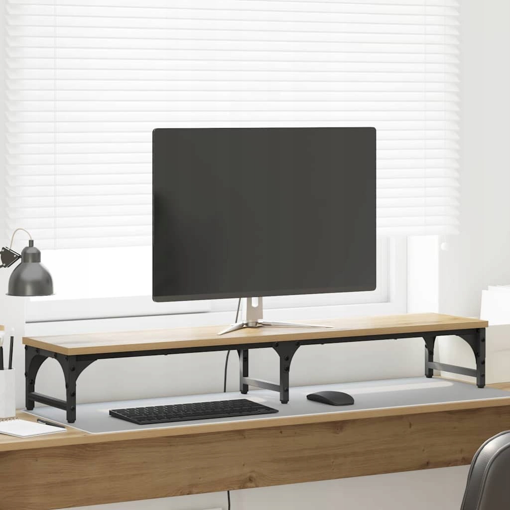 STOJAK NA MONITOR DĄB RZEMIEŚLNICZY 105X23X15,5CM