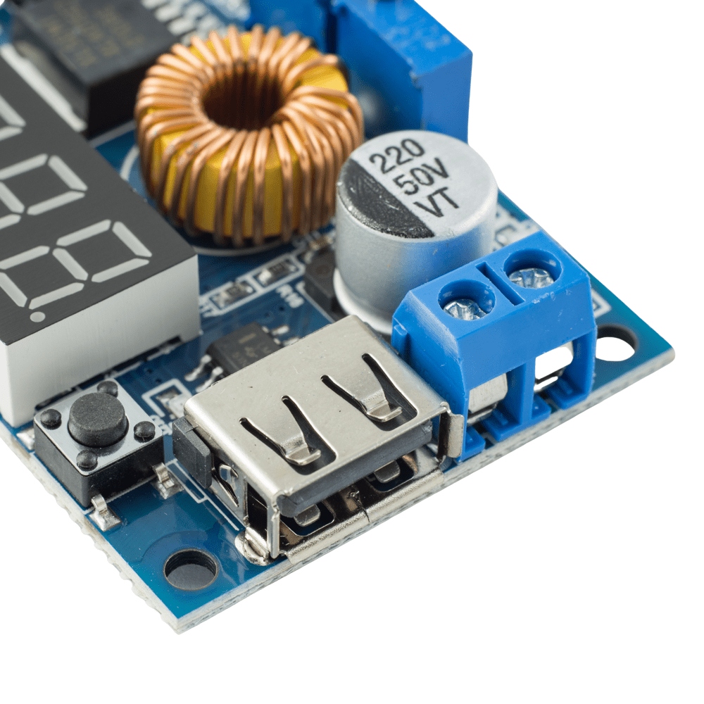 PRZETWORNICA REGULATOR NAPIĘCIA DC-DC XL4015 LCD Model Step-down DC-DC 5A XL4015