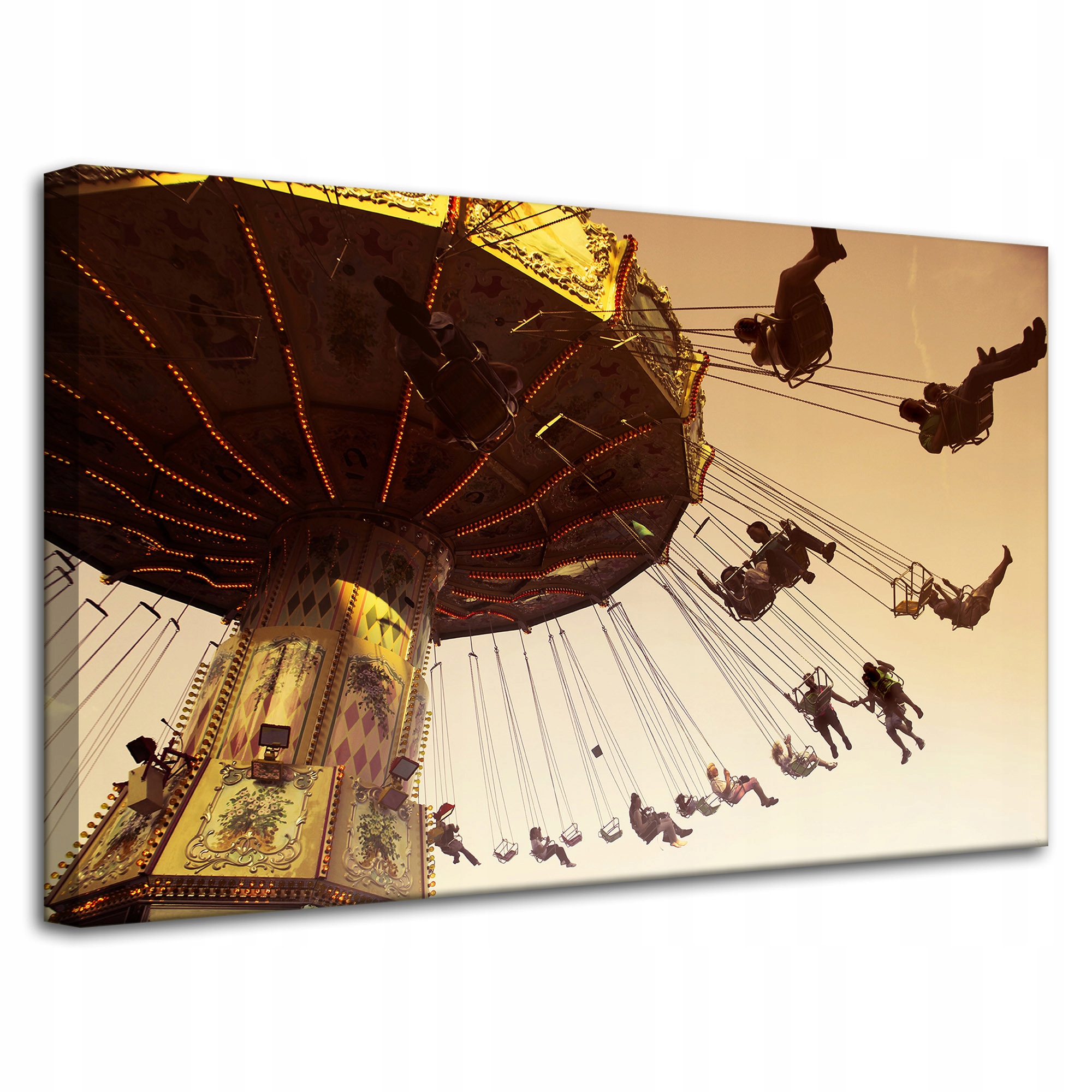 Obraz Canvas Lidé Kolotoč Zábavní park 80x50