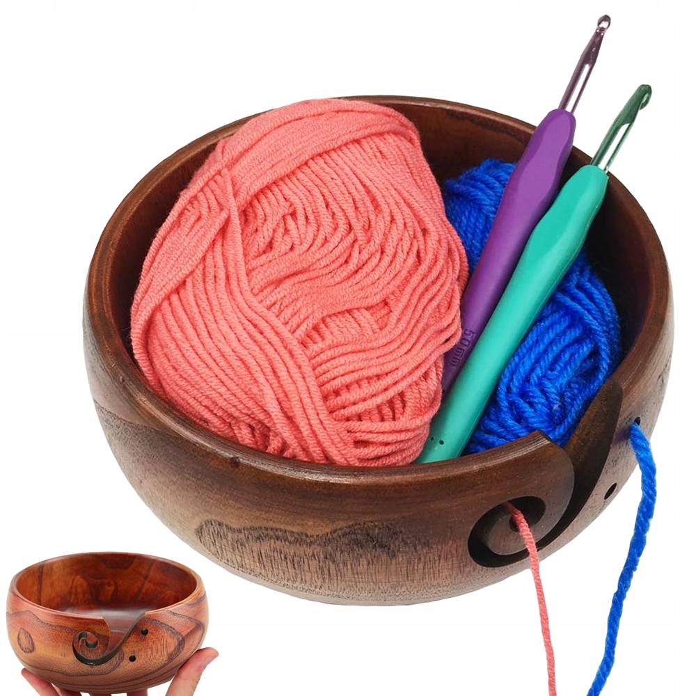 Dřevěná Miska Na Háčkovací Přízi Na Výrobu Na Háčkování Diy