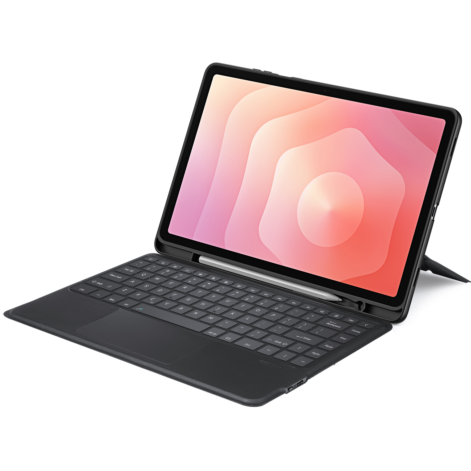 Pouzdro s podsvícenou klávesnicí Dux Ducis pro Galaxy Tab S11 s klopovým krytem