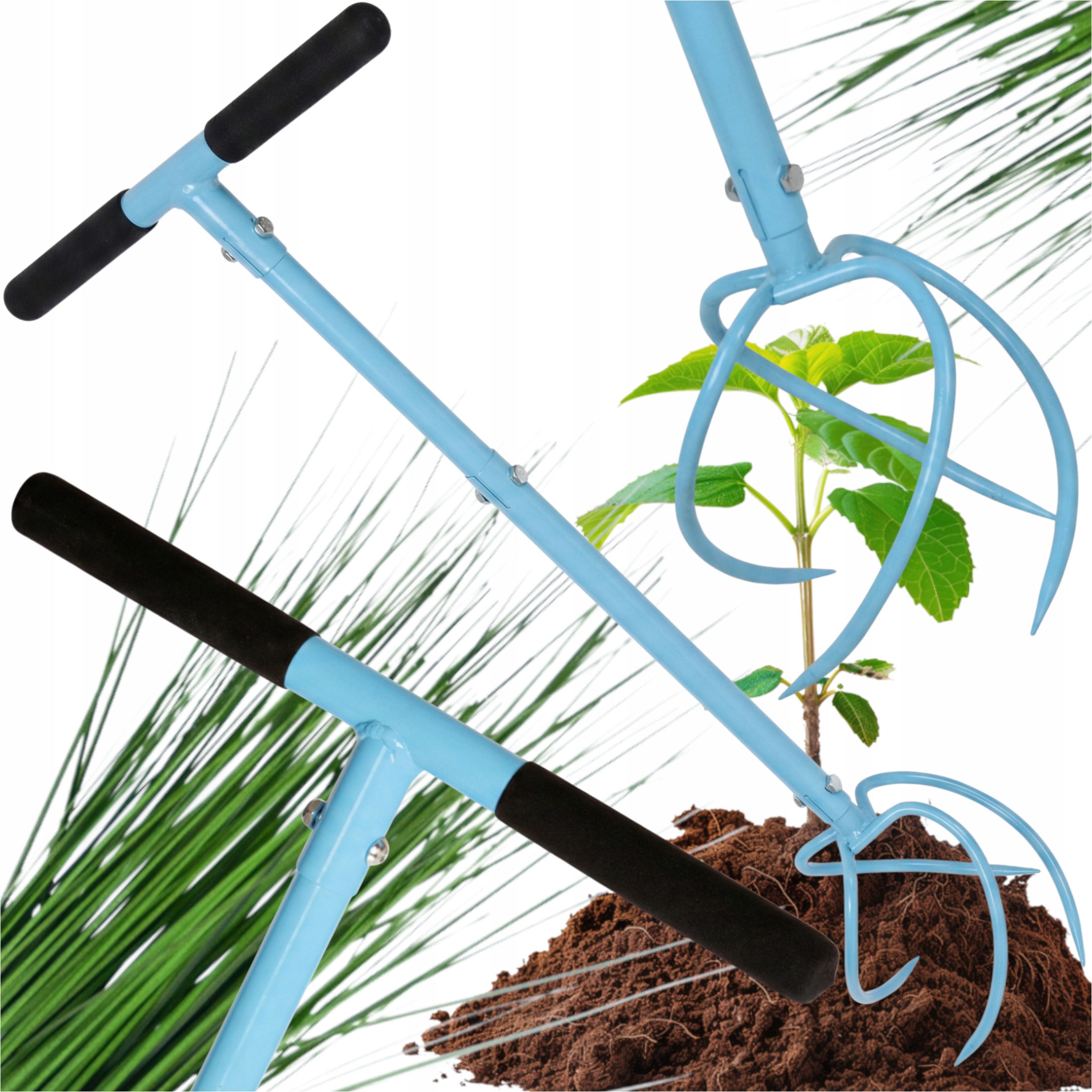 Ruční Vertikutátor Kypří A Provzdušňuje Půdu Pod Trávníkem A Rostlinami