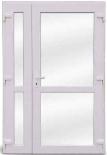 DRZWI ZEWNĘTRZNE PCV DWUSKRZYDŁOWE NA WYMIAR